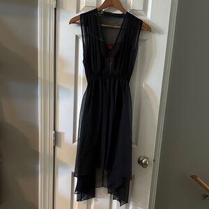 SPANX Black Sheer Swim Coverup